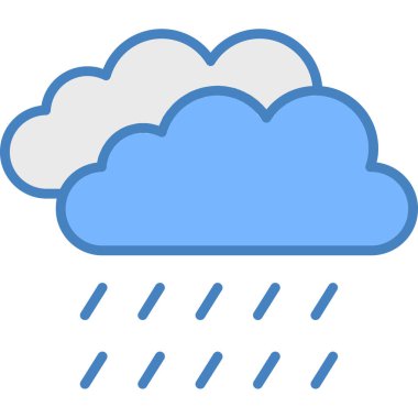 Bulut. Web simgesi basit illüstrasyon