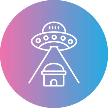 UFO simgesi vektör illüstrasyonu