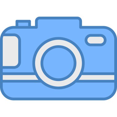 kamera simgesi vektör illüstrasyonu