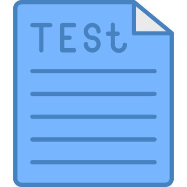 Deneme. Web simgesi basit illüstrasyon