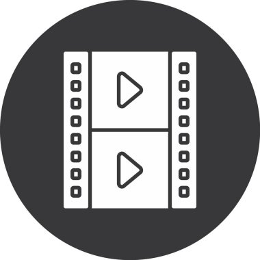 video simgesi vektör illüstrasyonu