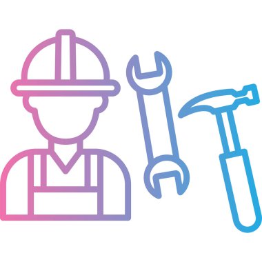 araçlar ve ekipman simgesi, vektör illüstrasyonu