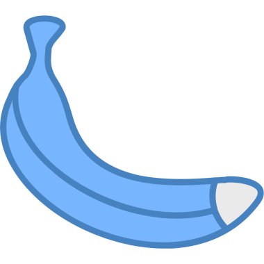 taze muz, illüstrasyon, beyaz arkaplanda vektör.