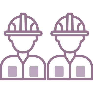 İnşaat renkli vektör simgesi.