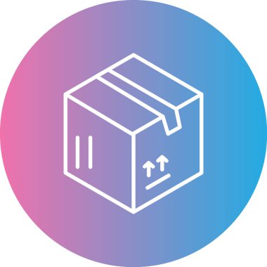 Dağıtım kutusu simgesinin vektör illüstrasyonu