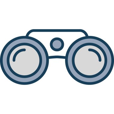 dürbün simgesi vektör illüstrasyonu