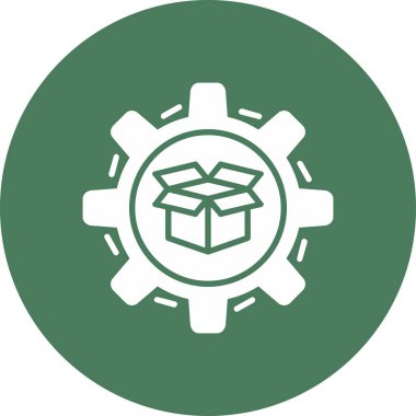 Moda biçimi izole edilmiş arkaplanda dağıtım kutusu simgesi