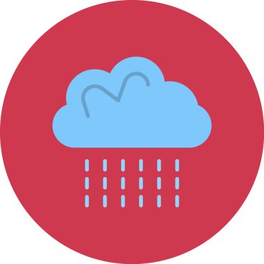 yağmur ikonu vektör illüstrasyonu