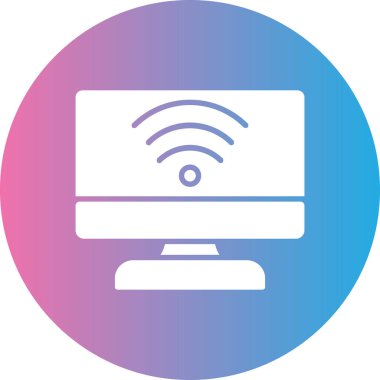 Bilgisayar ekranı. Basit resimleme