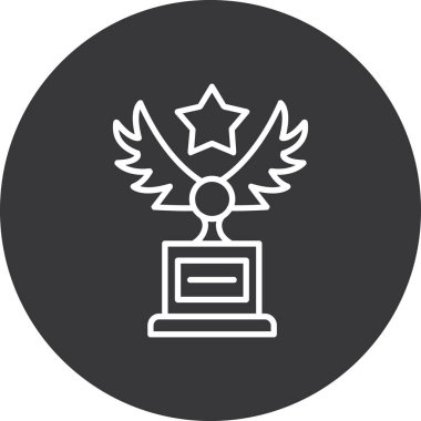 Ödül. Web simgesi basit illüstrasyon