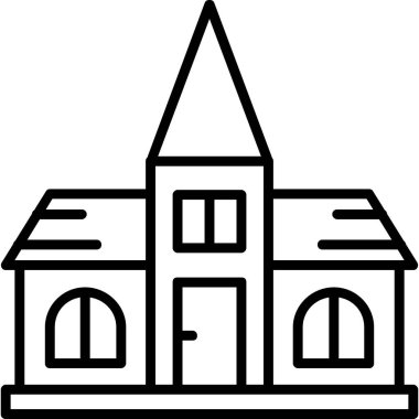 taslak biçiminde mimari şehir simgesi oluşturuluyor