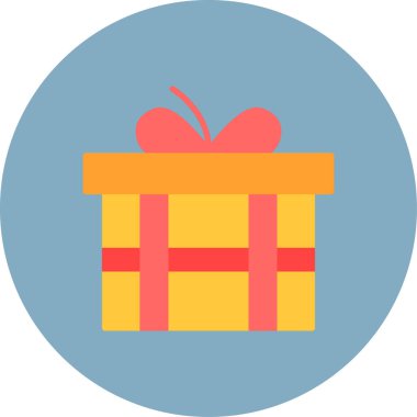 Hediye. Web simgesi basit illüstrasyon