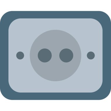 soket vektör simgesi, modern biçim