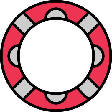 Lifebuoy simgesi, vektör çizimi