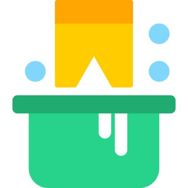 giysi moda ikonu düz stil