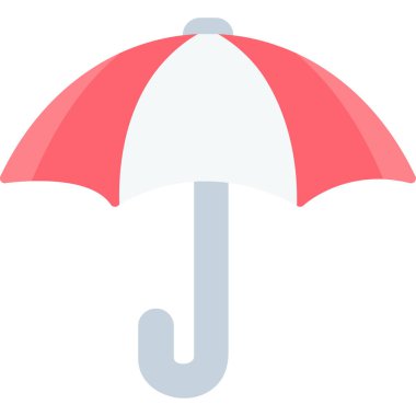 Moda tarzı izole edilmiş arkaplanda şemsiye simgesi