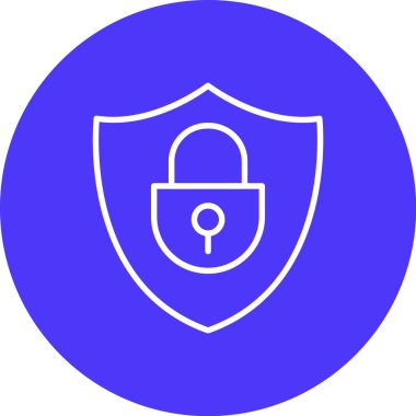 kalkan ikon vektör illüstrasyonu