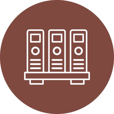 Sunucu simgesinin vektör illüstrasyonu