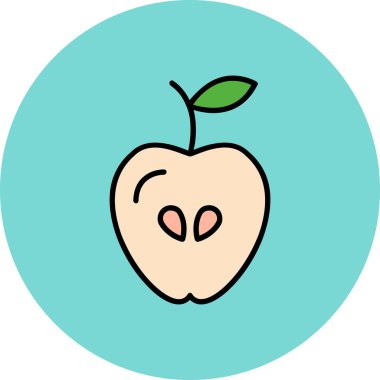 meyve ikonu vektör illüstrasyonu