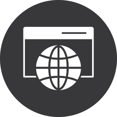 internet web vektör simgesi