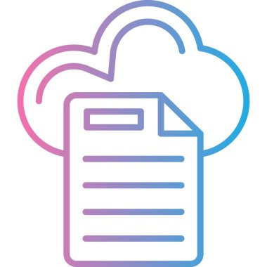 Bulut deposu. Web simgesi