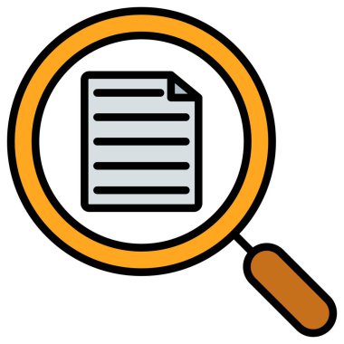 Büyüteç simgesini vektör çizim