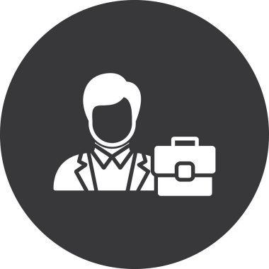 Doktor düz vektör simgesi.