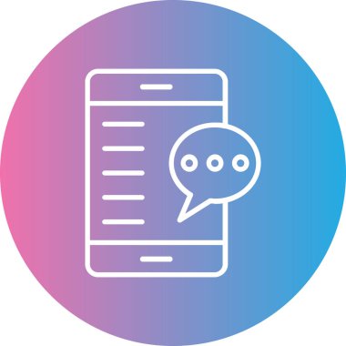 Konuş. Web simgesi basit illüstrasyon