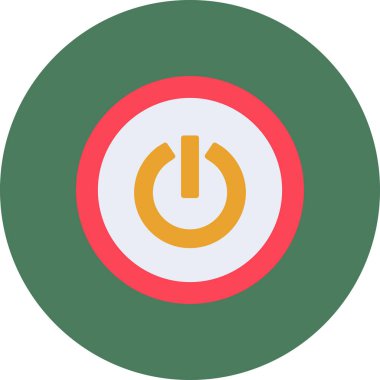 kuvvet düz vektör simgesi