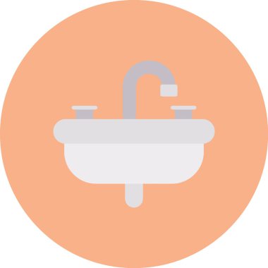 Küvet. Web simgesi basit illüstrasyon