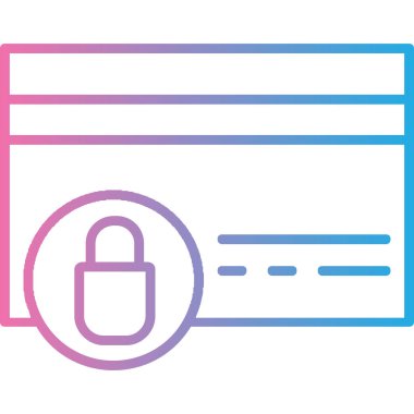 Kredi kartı vektör simgesi modern basit tasarım