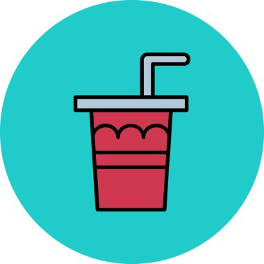 içecek simgesinin vektör illüstrasyonu