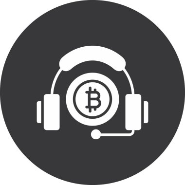 Bitcoin simgesi vektör illüstrasyonu