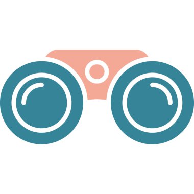 dürbün simgesi vektör illüstrasyonu