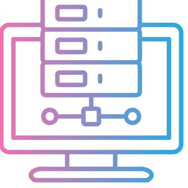 veri depolama simgesi vektör illüstrasyonu