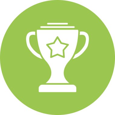 ödül kupa simgesi, vektör illüstrasyonu