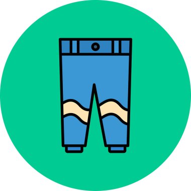 vektör pantolonu resimlemesi