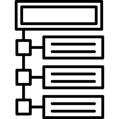 Web arayüzü simgesi, vektör illüstrasyonu