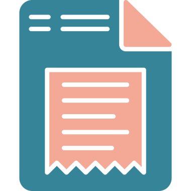 Belge simgesinin vektör illüstrasyonu