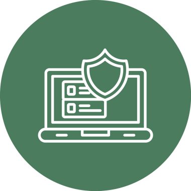 İnternet web simgesi basit illüstrasyon