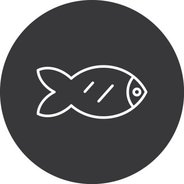 balık vektör simgesi modern basit