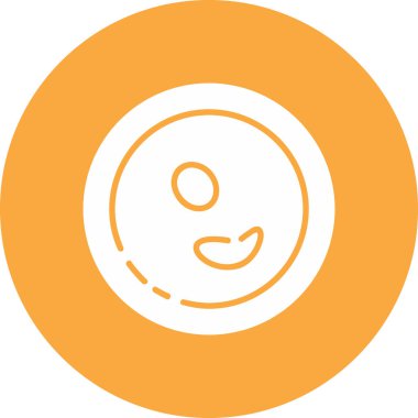 Şirin bir simgenin vektör illüstrasyonu