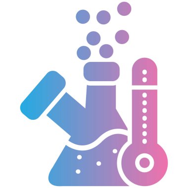 Kimyasal matara. Basit illüstrasyon