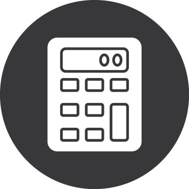 hesap makinesi simgesi vektör illüstrasyonu