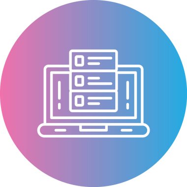 Bilgisayar. Web simgesi vektör illüstrasyonu