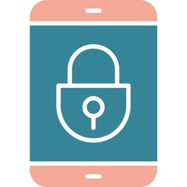 güvenlik simgesi vektör illüstrasyonu