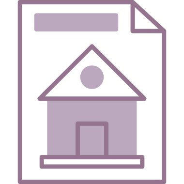 Ev. Web simgesi basit illüstrasyon