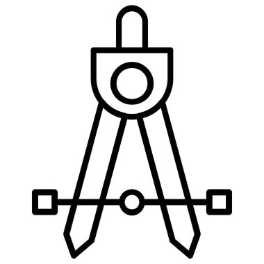 pusula simgesi, vektör illüstrasyonu