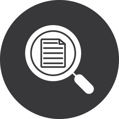 Büyüteç vektör simgesi modern illüstrasyon