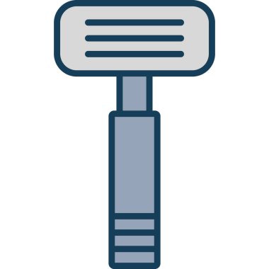 Fırça simgesi vektör illüstrasyonunu boya